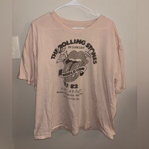 The Rolling Stones Kids World Tour Tee - Light Pink